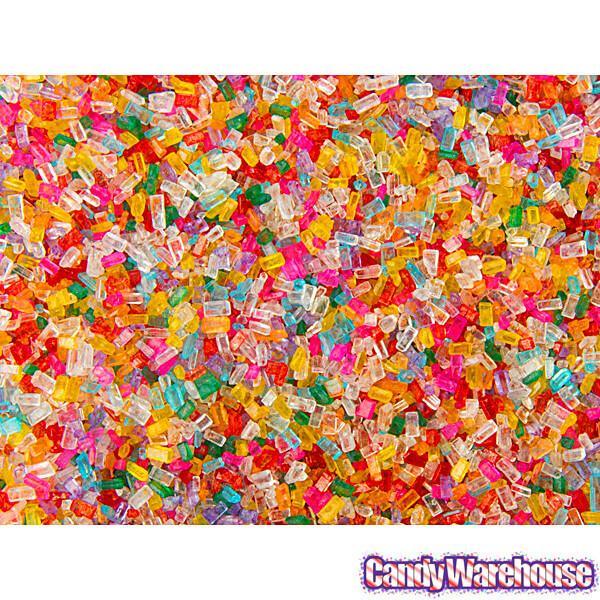 Rainbow Sparkling Sugar: 8-Ounce Bottle - Candy Warehouse