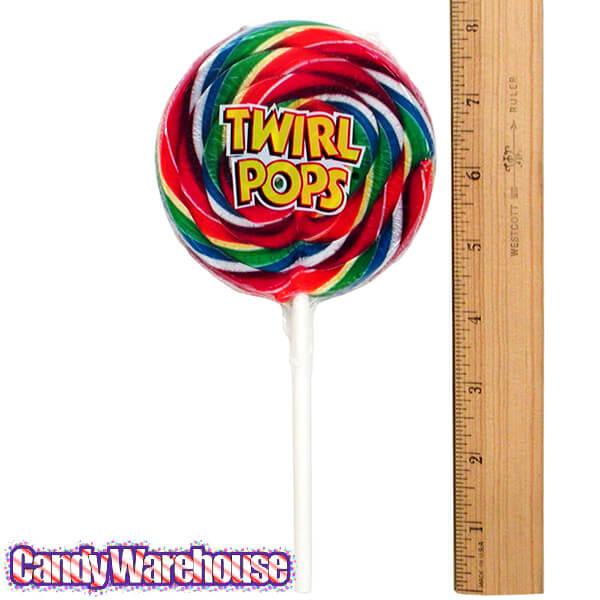 Rainbow Twirl Pops: 18-Piece Display - Candy Warehouse