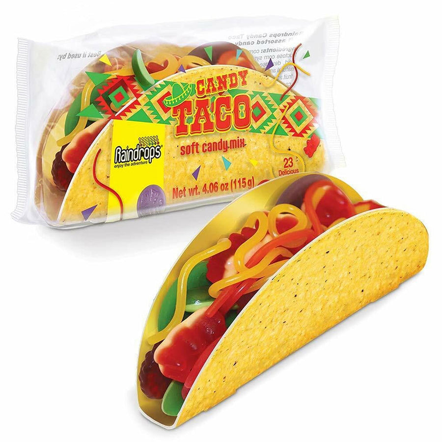 Raindrops Mini Gummy Tacos: 16 Piece Box