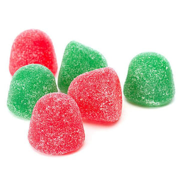 Red and Green Jumbo Gumdrops Candy: 5LB Bag - Candy Warehouse