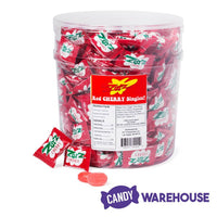 Red Cherry Zotz Sour Fizz Candy: 300-Piece Tub - Candy Warehouse