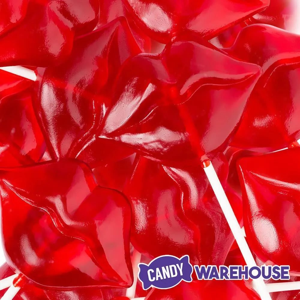 Red Hot Lips Lollipops: 12-Piece Bag – Candy Warehouse