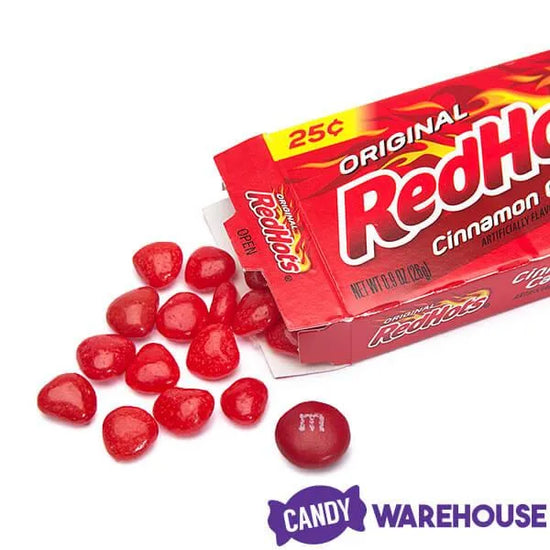 Red Hots Candy Mini Packs: 24-Piece Box | Candy Warehouse