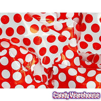 Red Polka Dots Wrapped Butter Mint Creams: 300-Piece Case - Candy Warehouse