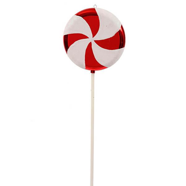 Red Swirl Plastic Candy Lollipop - 24 Inch - Candy Warehouse