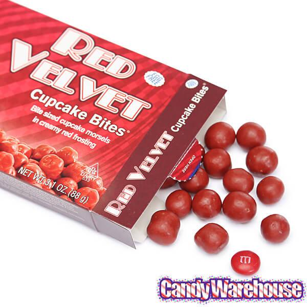 Red Velvet Cupcake Bites Theater Size Packs: 12-Piece Box - Candy Warehouse
