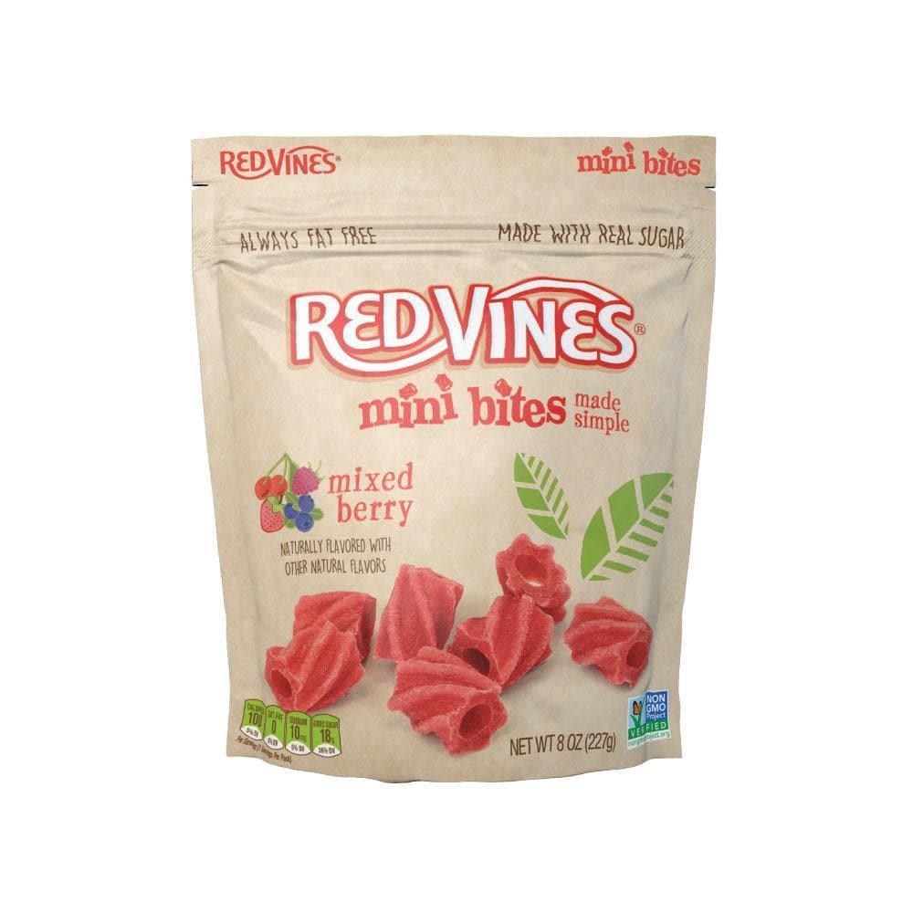 RED VINES Made Simple Mini Bites - Mixed Berry: 8-Ounce Bag - Candy Warehouse