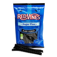 Red Vines Sugar Free Licorice Twists 5-Ounce Bags - Black Licorice: 12-Piece Box - Candy Warehouse
