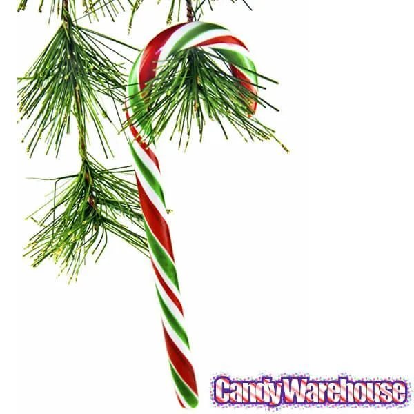 Red White Green Peppermint Candy Canes 18Piece Box Candy Warehouse