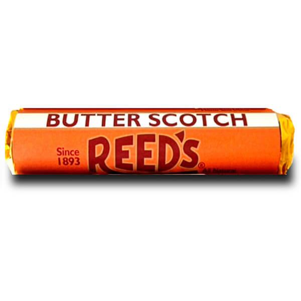 Reed's Hard Candy Rolls - Butterscotch: 24-Piece Box - Candy Warehouse