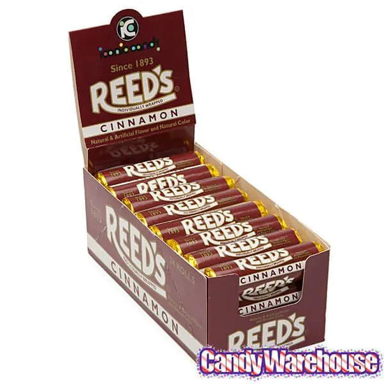 Reed's Hard Candy Rolls Cinnamon 24Piece Box Candy Warehouse