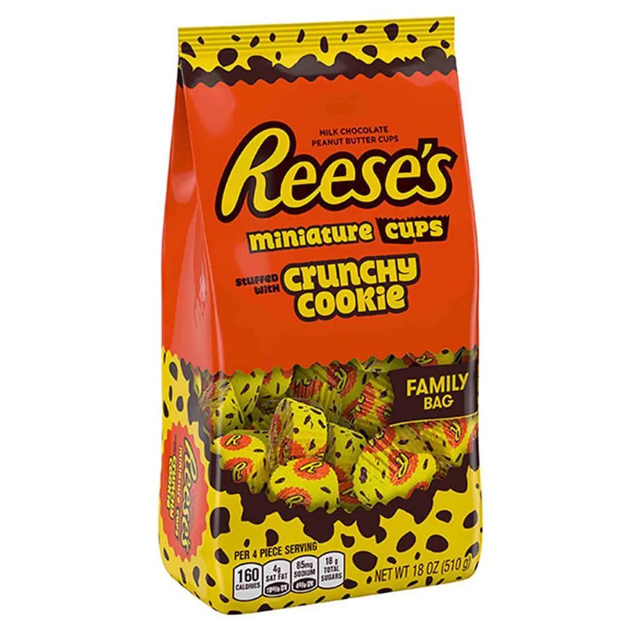 Reces Crunch Reese's Crunchy Cookie Peanut Butter Cups Minatures: 18-Ounce Bag ...
