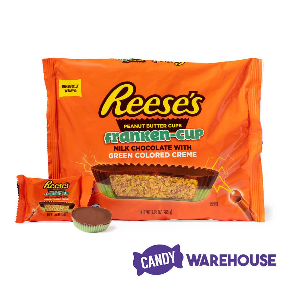 Reese's Franken-Cup Milk Chocolate Peanut Butter Cups: 9-Ounce Bag - Candy Warehouse