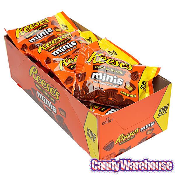 Reese's Minis King Size Packs: 16-Piece Box - Candy Warehouse