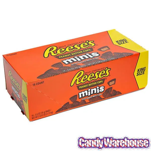 Official Mini Reece Reese's Minis King Size Packs: 16-Piece Box – Candy Warehouse