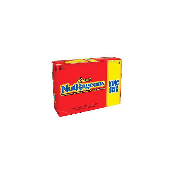 Reese's Nutrageous King Size Candy Bars: 18-Piece Box - Candy Warehouse