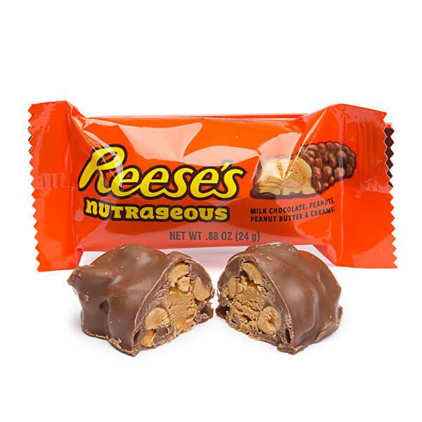 Reese's Nutrageous Snack Size Candy Bars: 10-Piece Bag - Candy Warehouse