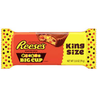 Reese's Peanut Butter Big Cups Stuffed with Reese's Pieces Candy King Size Packs: 16-Piece Box - Candy Warehouse