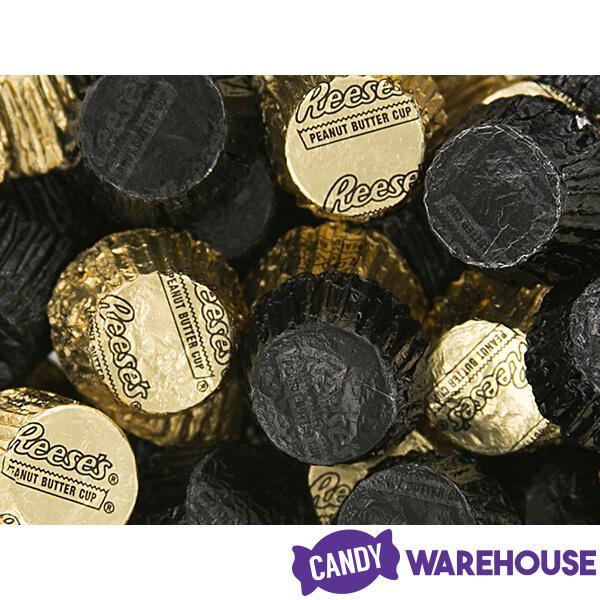Reese's Peanut Butter Cups Color Combo - Black and Gold: 400-Piece Box - Candy Warehouse
