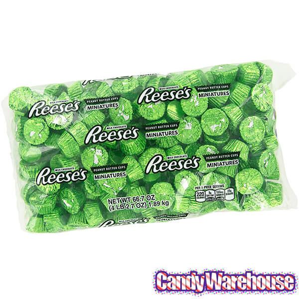 Reese's Peanut Butter Cups Miniatures - Kiwi Green: 200-Piece Bag - Candy Warehouse