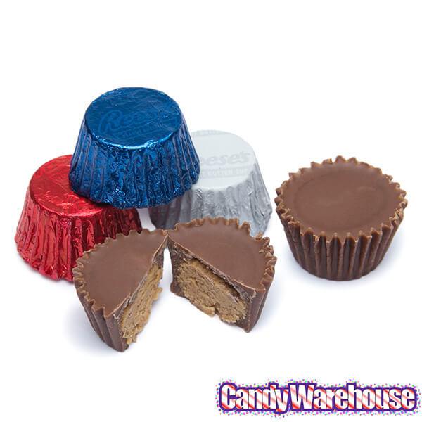 Reese's Peanut Butter Cups Miniatures - USA Colors Assortment: 100-Piece Bag - Candy Warehouse