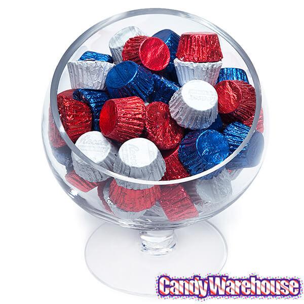 Reese's Peanut Butter Cups Miniatures - USA Colors Assortment: 100-Piece Bag - Candy Warehouse