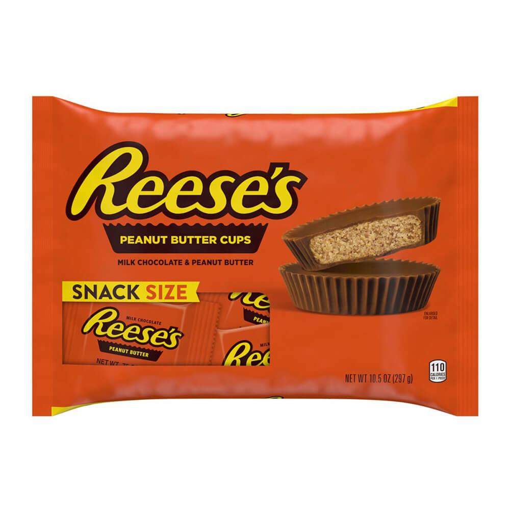Reese's Peanut Butter Cups Snack Size Packs: 14-Piece Bag - Candy Warehouse