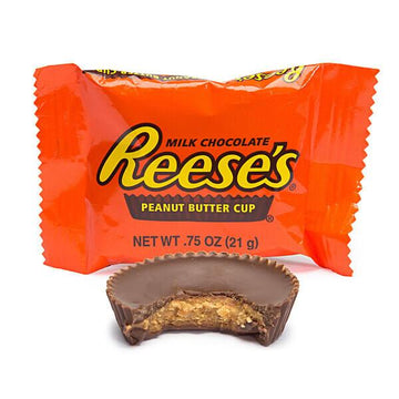 Reese's Peanut Butter Cups Snack Size Packs: 25-Piece Bag - Candy Warehouse