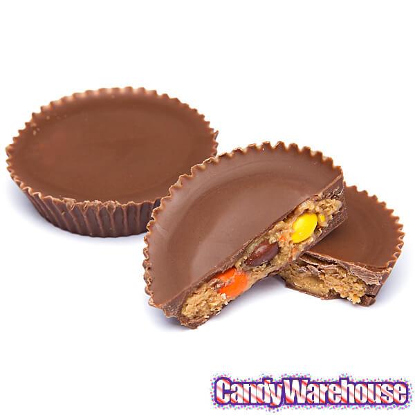 Reese's Peanut Butter Cups Stuffed with Reese's Pieces Candy Packs: 24-Piece Box - Candy Warehouse