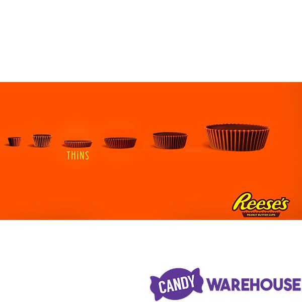 Reese's Thins Milk Chocolate Peanut Butter Cups Candy: 7.37-Ounce Bag - Candy Warehouse