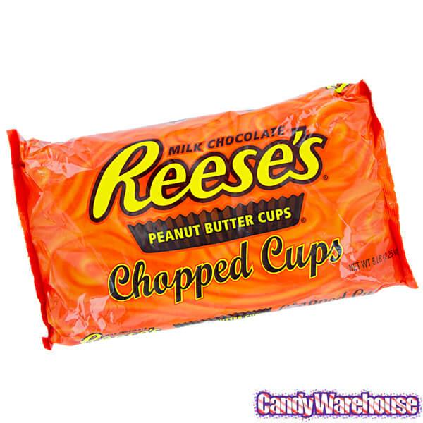 Reeses Chopped Peanut Butter Cups Candy: 5LB Bag - Candy Warehouse