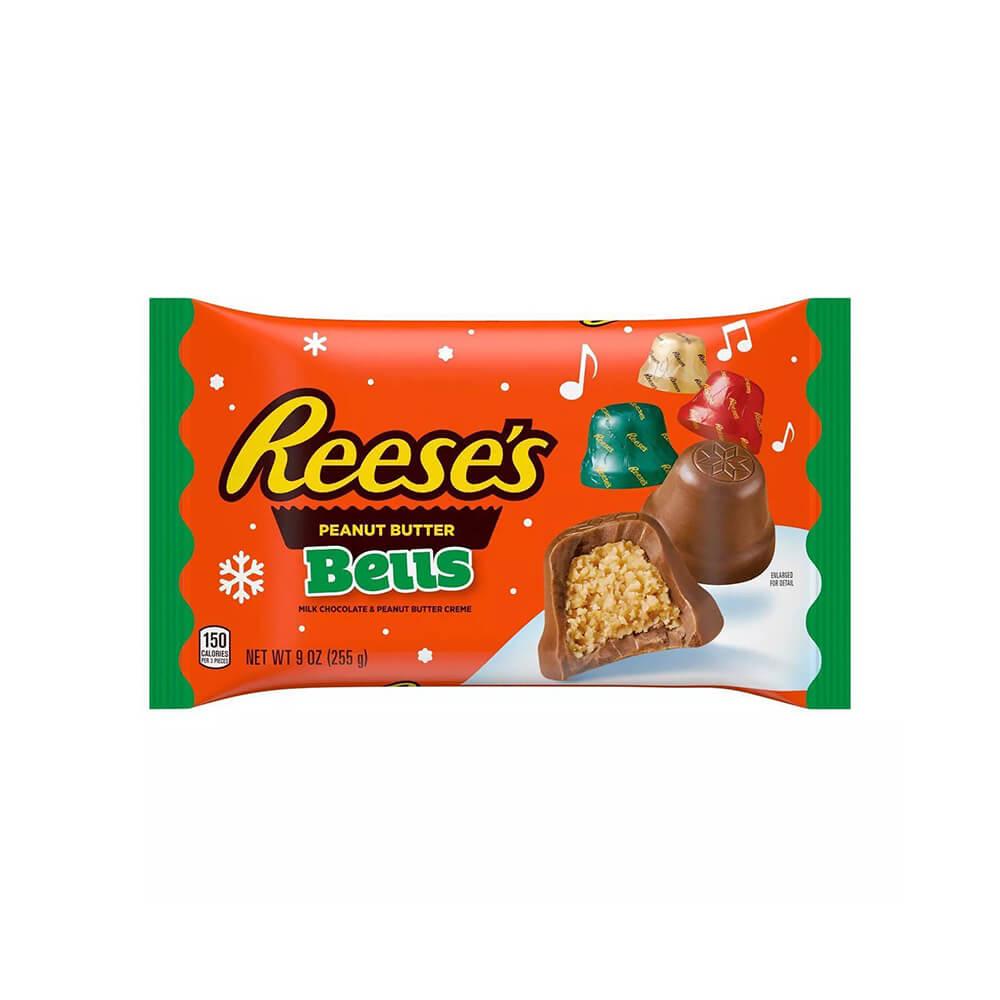 Reeses Christmas Peanut Butter Bells Candy: 9-Ounce Bag - Candy Warehouse