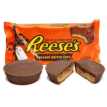 Reeses Jumbo 8-Ounce Peanut Butter Cups: 2-Piece Pack - Candy Warehouse