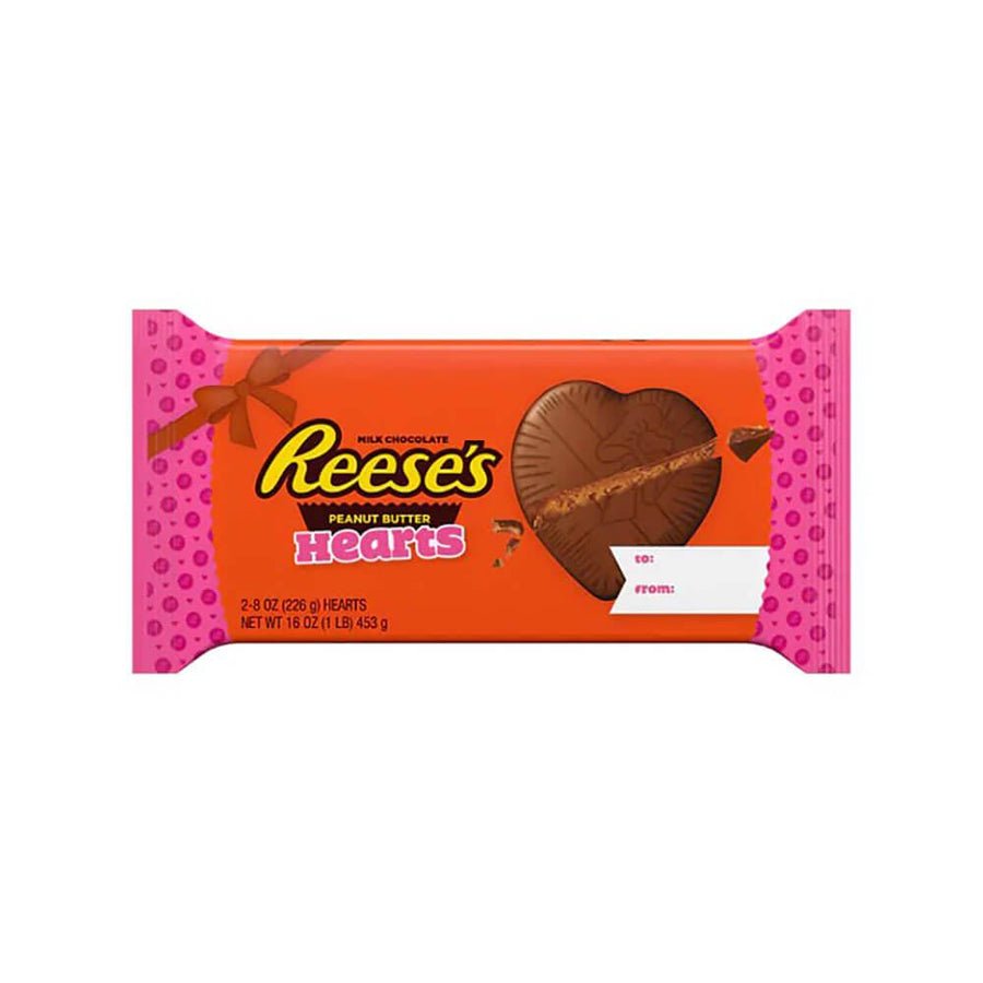 Reeses Jumbo 8-Ounce Peanut Butter Hearts: 2-Piece Pack - Candy Warehouse