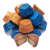 Reeses Peanut Butter Cups Color Combo - Dark Blue and Orange: 400-Piece Box - Candy Warehouse