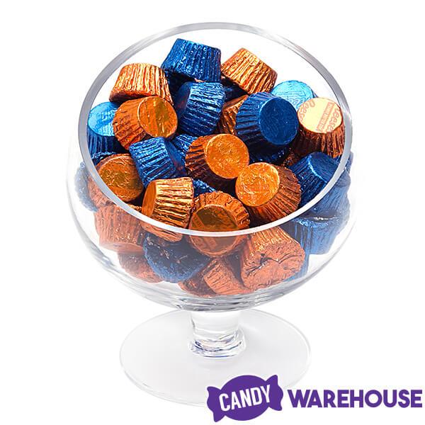 Reeses Peanut Butter Cups Color Combo - Dark Blue and Orange: 400-Piece Box - Candy Warehouse