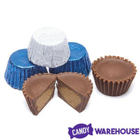 Reeses Peanut Butter Cups Color Combo - Dark Blue and White: 400-Piece Box - Candy Warehouse