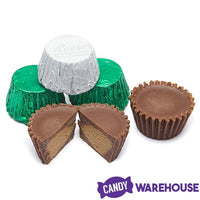 Reeses Peanut Butter Cups Color Combo - Dark Green and White: 400-Piece Box - Candy Warehouse