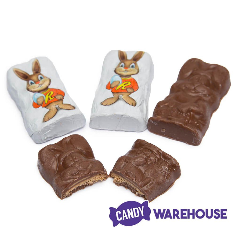 Reeses Reester Bunnies Mini Peanut Butter Milk Chocolate Bunny Candy: 25-Piece Bag - Candy Warehouse