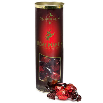 Remy Martin Fine Champagne Cognac Liquor Filled Chocolates: 20-Piece Tube - Candy Warehouse