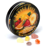 Rendez Vous Mini Bon Bons Tins - Mixed Fruit: 12-Piece Box - Candy Warehouse