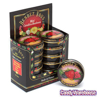 Rendez Vous Mini Bon Bons Tins - Wild Berry Mix: 12-Piece Box - Candy Warehouse
