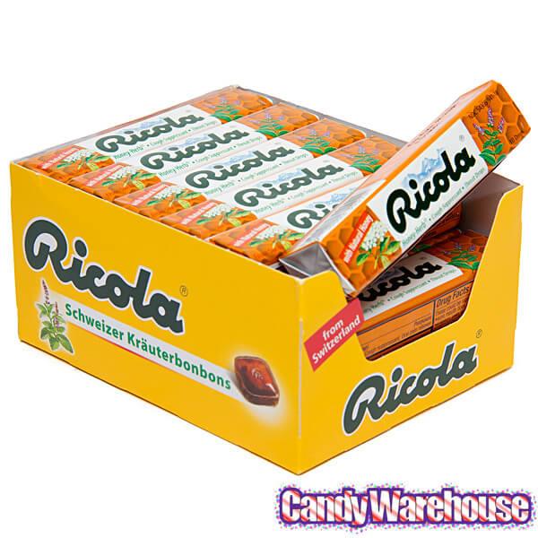 Ricola Honey-Herb Candy Drops Packs: 18-Piece Box - Candy Warehouse