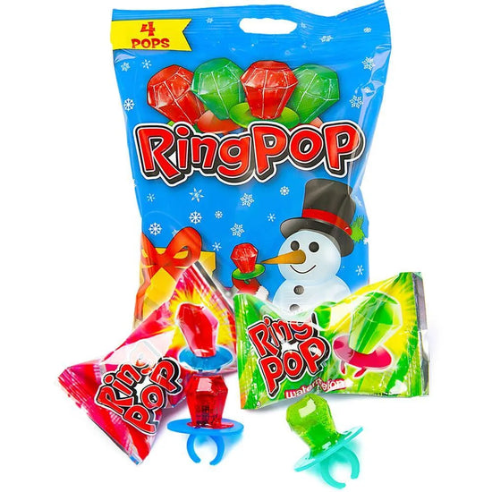 Ring Pops Christmas 4Packs 12Piece Box Candy Warehouse