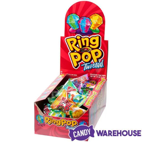 Ring Pops Twisted 24Piece Box Candy Warehouse