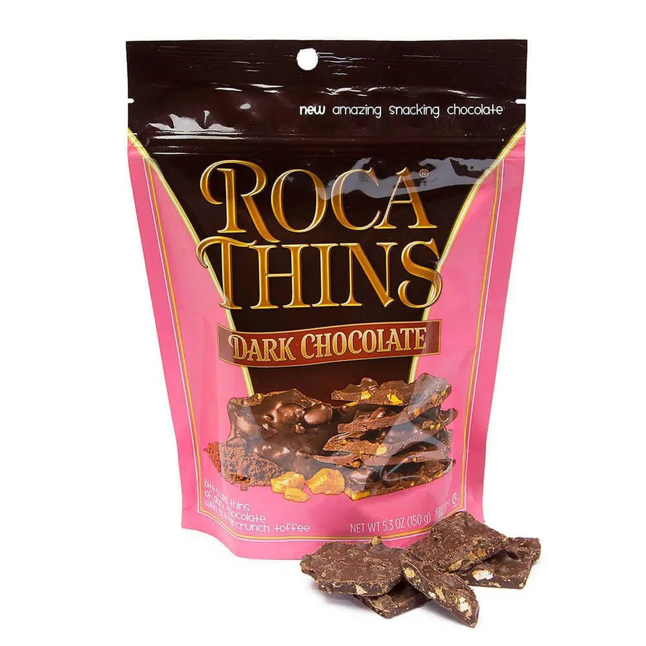Butter Crunch Roca Roca Thins Buttercrunch Toffee Candy - Dark Chocolate Peg Bags: 8-Piec ...