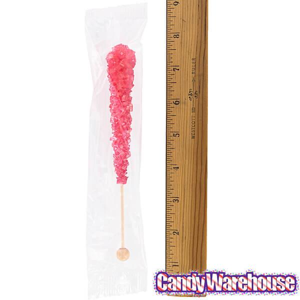 Rock Candy Crystal Sticks Assortment - Wrapped: 120-Piece Case - Candy Warehouse
