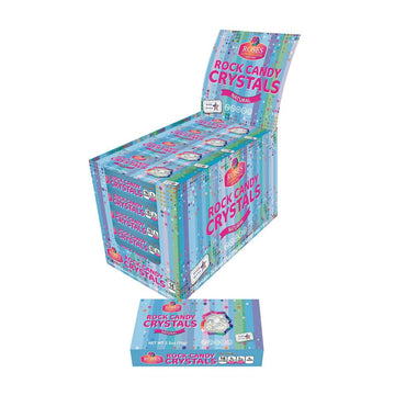 Rock Candy Crystals 2.5-Ounce Packs - White: 24-Piece Box - Candy Warehouse