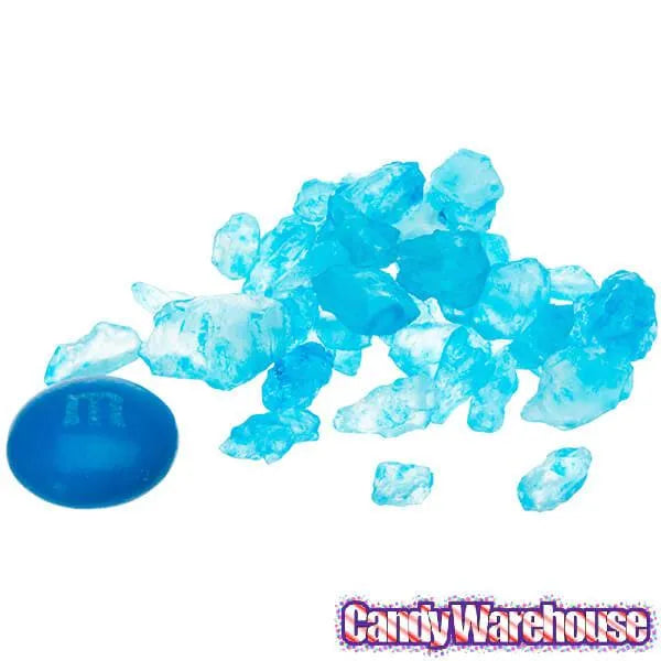 Blue Raspberry Candy Rocks Pillows Rock Candy Crystals - Blue Raspberry: 5LB Box โ Candy Warehouse