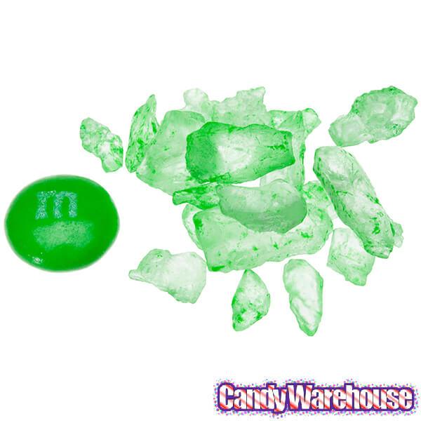 Rock Candy Crystals - Green: 5LB Box - Candy Warehouse